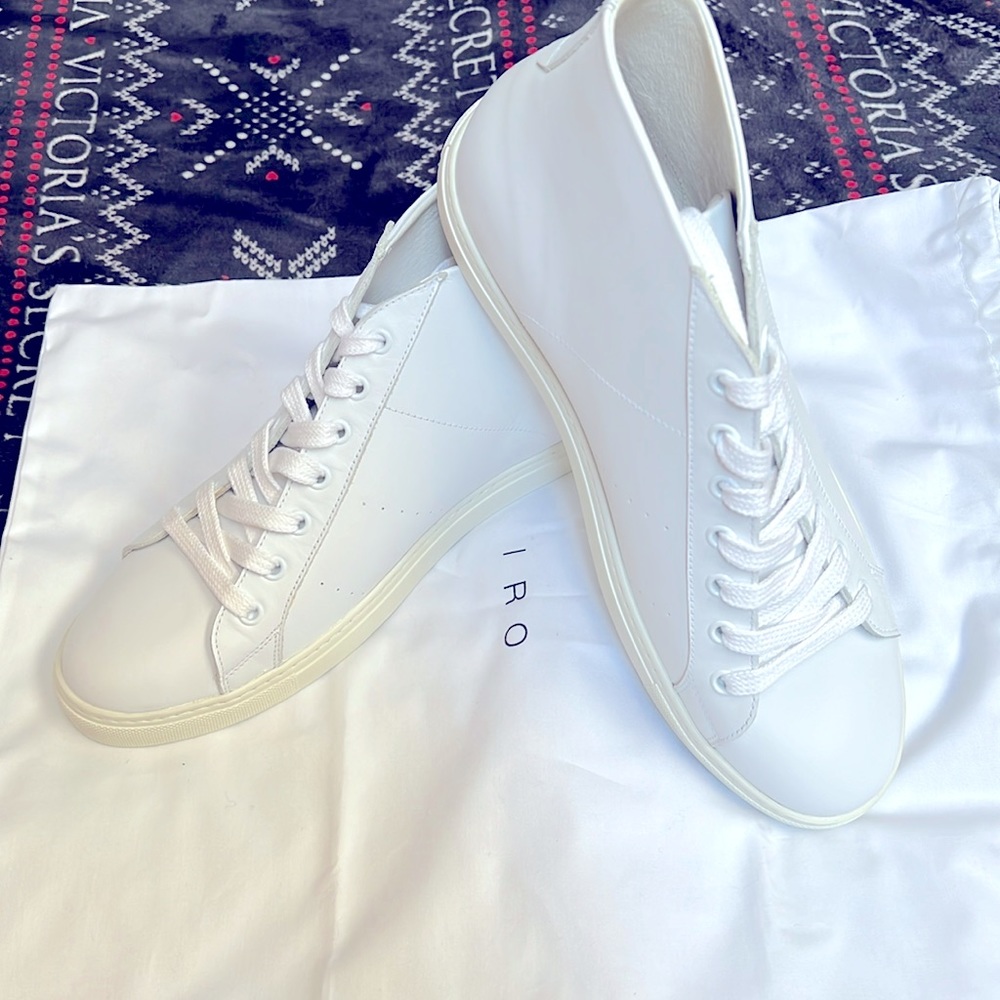 IRO NWB LEATHER SZ 41 MSRP $ 450 Super comfy High Tops All year wear!